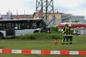 Schwerer Bus Unfall Koeln Porz Gremberghoven Neuenhofstr P114